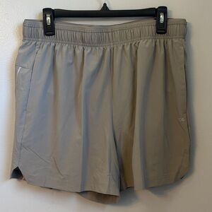 DSG Light Gray Athletic Running Shorts Sz L  NWT